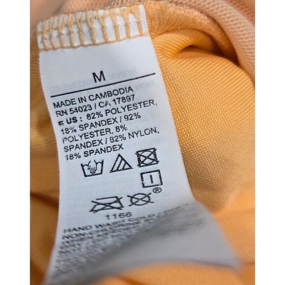 Old Navy Women Wrap-Front Swimsuit Swim Dress Side-Tie Sarong Style M Orange - Picture 10 of 11